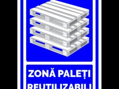 Semn pentru zona paleti